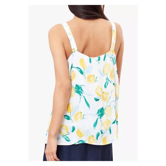 Joules Lemon Tree Print Kyra Tank Blouse Sz.10 NWT - Picture 3 of 15